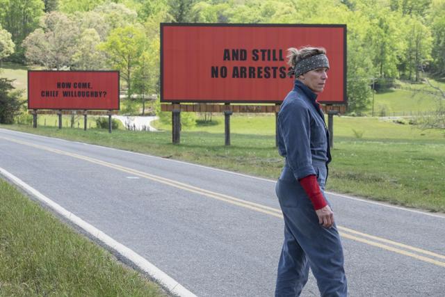 This image released by Fox Searchlight shows Frances McDormand in a scene from Three Billboards Outside Ebbing, Missouri. (AP) This image released by Fox Searchlight shows Frances McDormand in a scene from Three Billboards Outside Ebbing, Missouri. (AP)