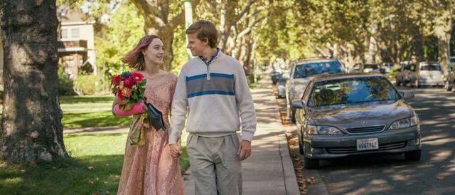 Director Greta Gerwig elicits impeccable performances from the supporting cast, including Lucas Hedges as Saorise’s first boyfriend.