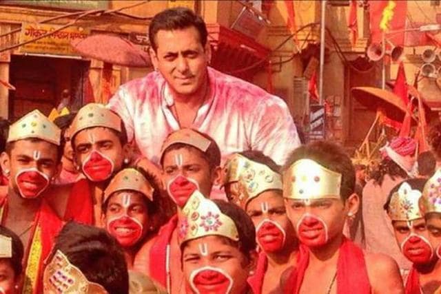 Salman Khan played a devotee of Lord Hanuman in Bajrangi Bhaijaan. Salman Khan played a devotee of Lord Hanuman in Bajrangi Bhaijaan.