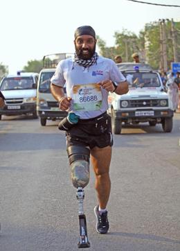 Indian Blade runner Major DP Singh, will be running a marathon at the event. Indian Blade runner Major DP Singh, will be running a marathon at the event.