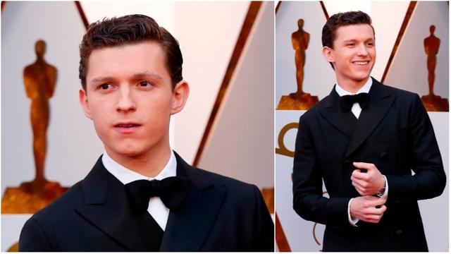 Spider-Man: Homecoming star Tom Holland at the Oscars. (agencies) Spider-Man: Homecoming star Tom Holland at the Oscars. (agencies)