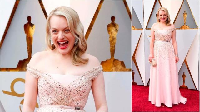 Elisabeth Moss at the Oscars. Elisabeth Moss at the Oscars.