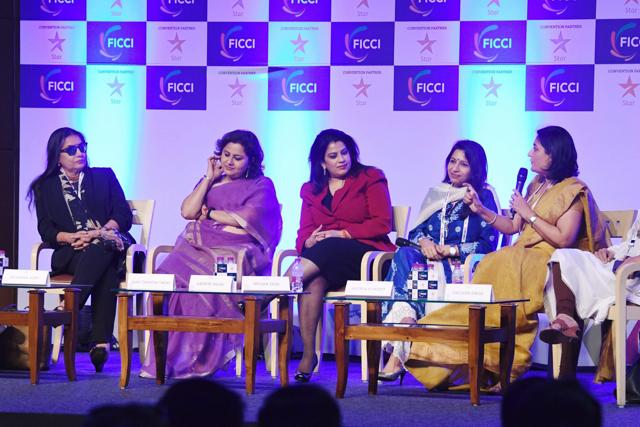 Shabana Azmi joins women leaders in media for a session at the FICCI Frames 2018. (PTI) Shabana Azmi joins women leaders in media for a session at the FICCI Frames 2018. (PTI)
