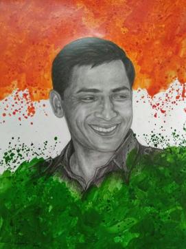 Portrait of Major Deepak Rawat. Portrait of Major Deepak Rawat.