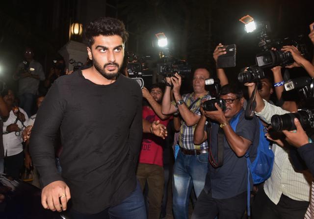 Actor Arjun Kapoor visits Anil Kapoor’s residence following the demise of Sridevi. (PTI) Actor Arjun Kapoor visits Anil Kapoor’s residence following the demise of Sridevi. (PTI)