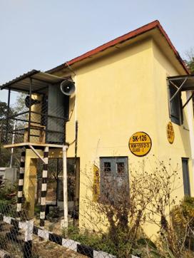One of the points in north Bengal where the device has been installed. (HT Photo) One of the points in north Bengal where the device has been installed. (HT Photo)