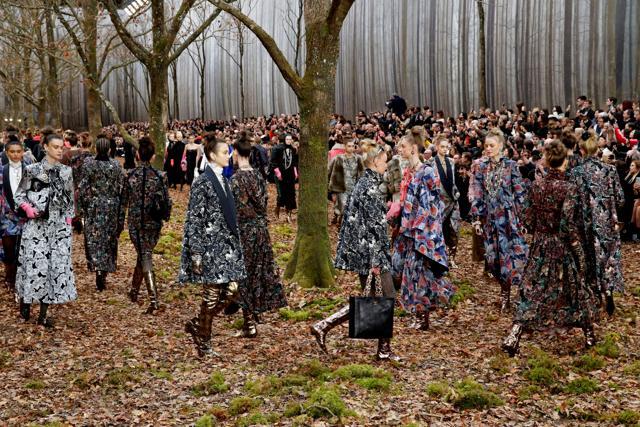 France Nature Environment group condemned the show as “heresy”, accusing the luxury brand of trying to “give itself a more green image while completely divorced from the reality of protecting nature.” (REUTERS) France Nature Environment group condemned the show as “heresy”, accusing the luxury brand of trying to “give itself a more green image while completely divorced from the reality of protecting nature.” (REUTERS)