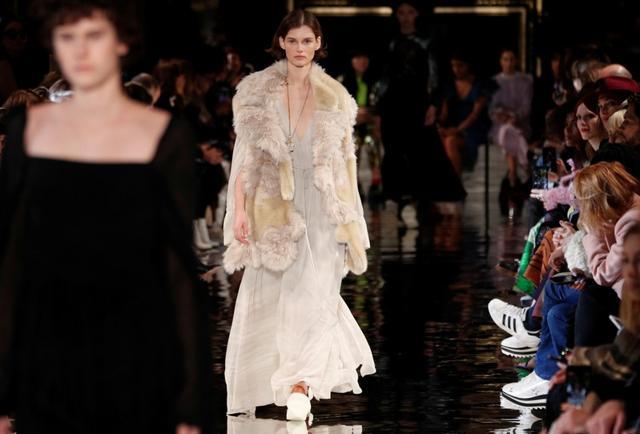A model presents a creation by British designer Stella McCartney. (REUTERS/Pascal Rossignol) A model presents a creation by British designer Stella McCartney. (REUTERS/Pascal Rossignol)