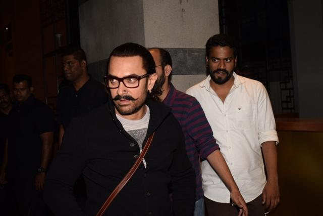 Mumbai: Actor Aamir Khan during the success party of his film Secret Superstar in Mumbai, on Feb 21. (IANS)