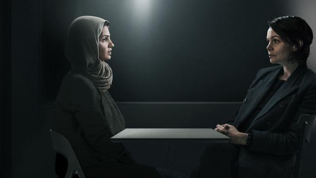 DI Glaspie interviews the slain man’s sister, also a refugee. DI Glaspie interviews the slain man’s sister, also a refugee.