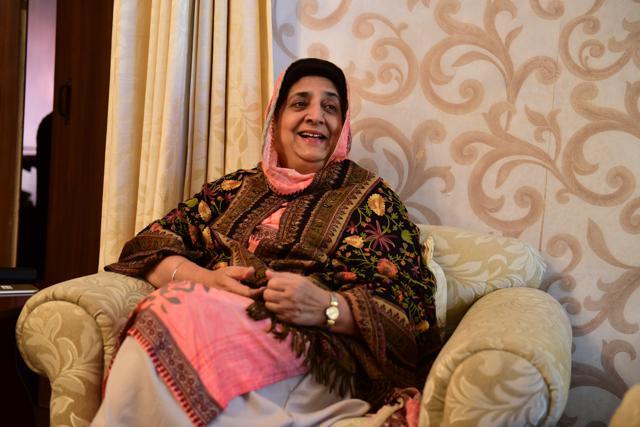 Rajinder Kaur Bhattal, the only woman CM of Punjab. (HT File)