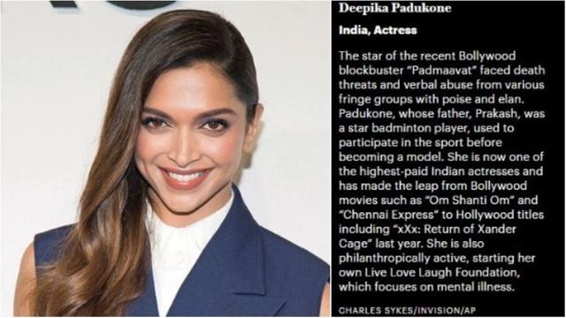 Deepika Padukone was one of the 50 women honoured by Variety. (Variety) Deepika Padukone was one of the 50 women honoured by Variety. (Variety)