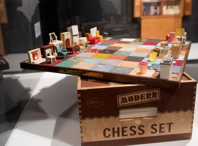 Artwork titled Modern Chess Set, by artist Rachel Whiteread. (AFP)