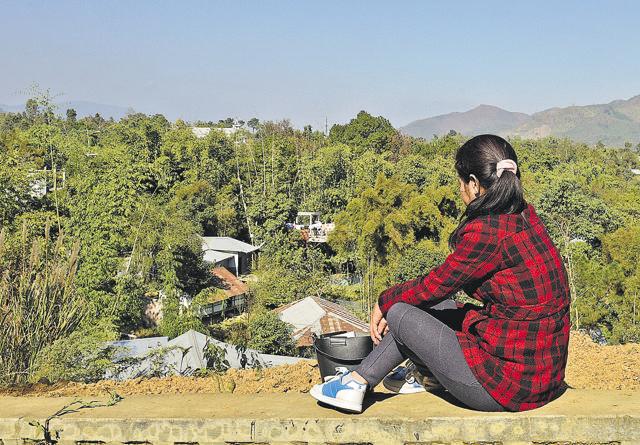 When Helen (name changed) was trapped in Yangon, en route to Singapore, she was able to secretly call the police superintendent’s office in Manipur in 2017 and get herself and seven other girls rescued. She hadn’t been afraid when she left home, but she was petrified when her Aadhaar card was taken away and she discovered she would be given a new identity. (Vipin Kumar/HT PHOTO)
