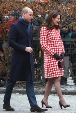 Britain's Prince William and Catherine, the Duchess of Cambridge greet well wishers as they leave The Karolinska Institute in Stockholm, Sweden. (PHOTO: Hannah McKay/ REUTERS) Britain's Prince William and Catherine, the Duchess of Cambridge greet well wishers as they leave The Karolinska Institute in Stockholm, Sweden. (PHOTO: Hannah McKay/ REUTERS)