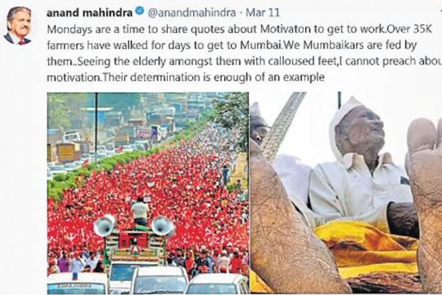 Industrialist Anand Mahindra’s tweet. Industrialist Anand Mahindra’s tweet.