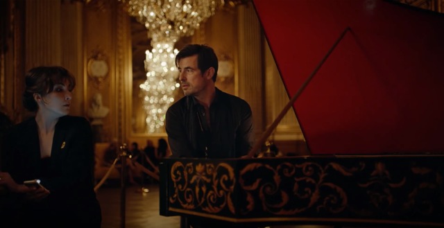 Claes Bang wears the pathetic expression of a delusional movie star well past his prime.