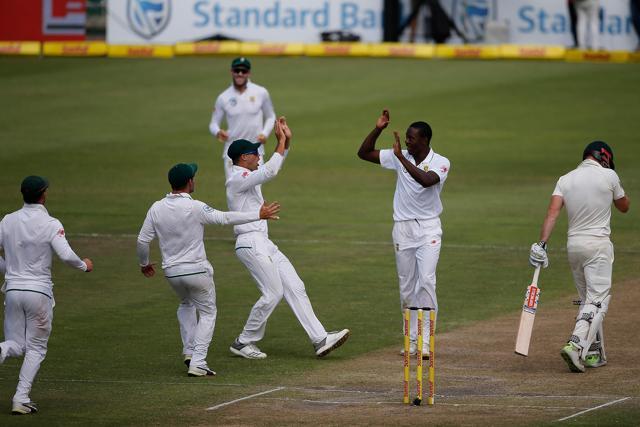 Kagiso Rabada was the Man of the match in the second Test versus Australia at St George’s Park in Port Elizabeth for a haul of 11 wickets in the match. (AFP)