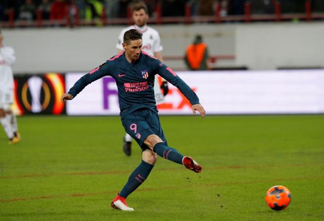 Soccer Football - Europa League Round of 16 Second Leg - Lokomotiv Moscow vs Atletico Madrid - RZD Arena, Moscow, Russia - March 15, 2018 Atletico Madrid's Fernando Torres shoots at goal. REUTERS/Sergei Karpukhin (REUTERS) Soccer Football - Europa League Round of 16 Second Leg - Lokomotiv Moscow vs Atletico Madrid - RZD Arena, Moscow, Russia - March 15, 2018 Atletico Madrid's Fernando Torres shoots at goal. REUTERS/Sergei Karpukhin (REUTERS)
