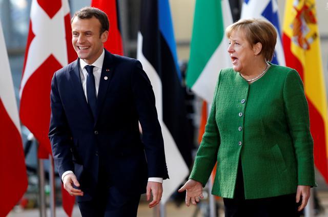 French President Emmanuel Macron and Germany's Chancellor Angela Merkel. (REUTERS) French President Emmanuel Macron and Germany's Chancellor Angela Merkel. (REUTERS)