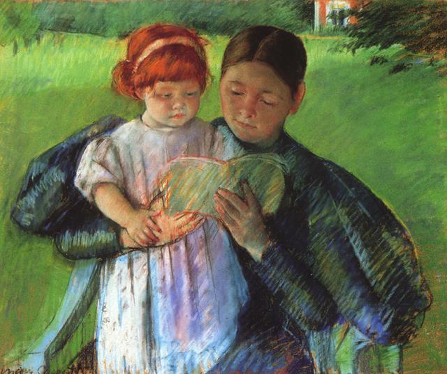 Nurse Reading to a Little Girl (1895) by Mary Cassatt. (Wikimedia Commons ) Nurse Reading to a Little Girl (1895) by Mary Cassatt. (Wikimedia Commons )