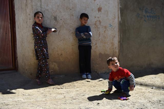 This picture taken on March 16, 2018 shows Afghan toddler Donald Trump (R), who is aged around 18 months, playing with his sister Fatemah (C), 8, and his brother Kareem, 9, at their home in Kabul. (AFP) This picture taken on March 16, 2018 shows Afghan toddler Donald Trump (R), who is aged around 18 months, playing with his sister Fatemah (C), 8, and his brother Kareem, 9, at their home in Kabul. (AFP)