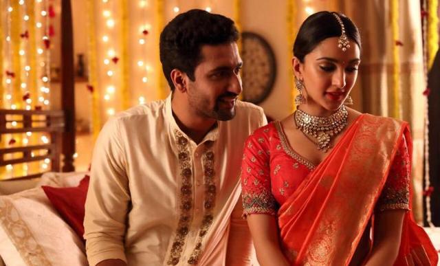 Actors Vicky Kaushal and Kiara Advani in a still from a short film directed by Karan Johar, in Bombay Talkies. Actors Vicky Kaushal and Kiara Advani in a still from a short film directed by Karan Johar, in Bombay Talkies.