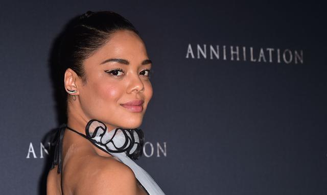 Actresses Tessa Thompson arrives for the premiere of Annihilation in Los Angeles. (AFP)