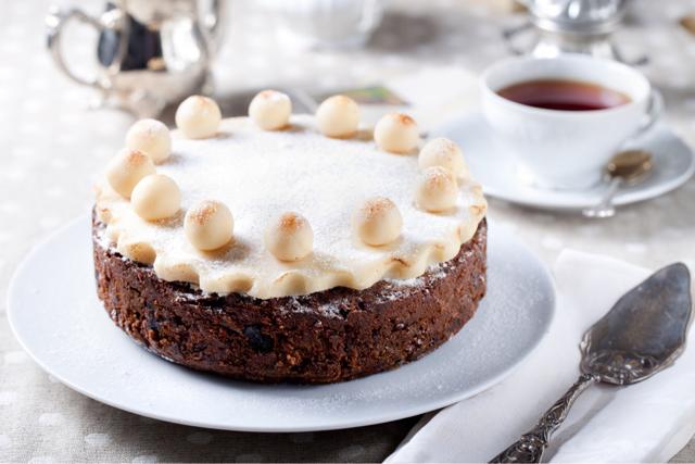 For Easter, the Irish decorate the simnel cake with 11 marzipan balls representing the 12 apostles of Jesus, minus the betrayer Judas. For Easter, the Irish decorate the simnel cake with 11 marzipan balls representing the 12 apostles of Jesus, minus the betrayer Judas.