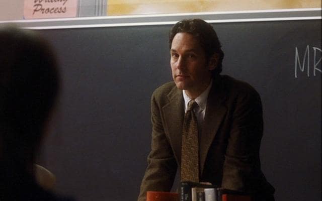 Paul Rudd in a still from The Perks of Being a Wallflower. Paul Rudd in a still from The Perks of Being a Wallflower.