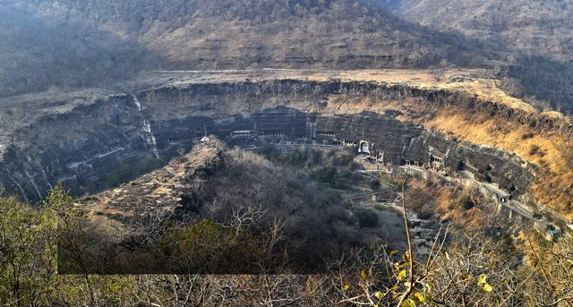 The Ajanta Caves, a Unesco World Heritage Site, has 29 caves. On an average, 4,000 tourists visit the site per day. (Ajay Aggarwal/HT PHOTO)