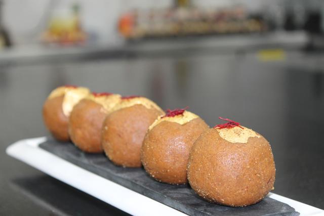 Sattu ke Laddoo by chef Davinder Kumar of Le Meridien.