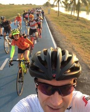 Jens during a ride in Bangkok. (Jens Voigt Instagram) Jens during a ride in Bangkok. (Jens Voigt Instagram)