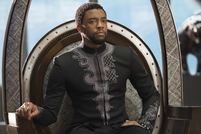 This image released by Disney shows Chadwick Boseman in a scene from Marvel Studios' Black Panther. (AP) This image released by Disney shows Chadwick Boseman in a scene from Marvel Studios' Black Panther. (AP)