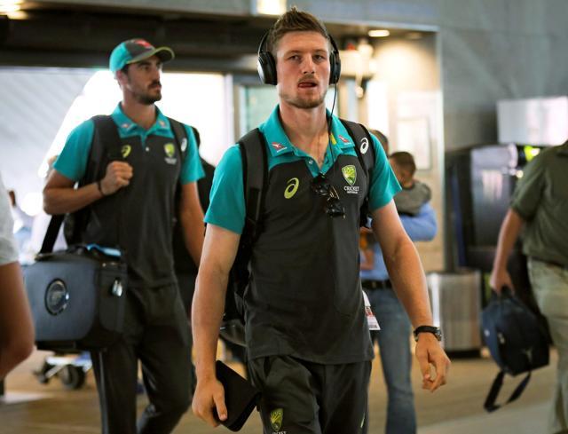 Cameron Bancroft arrives at Cape Town International Airport, South Africa March 27, 2018. (REUTERS) Cameron Bancroft arrives at Cape Town International Airport, South Africa March 27, 2018. (REUTERS)