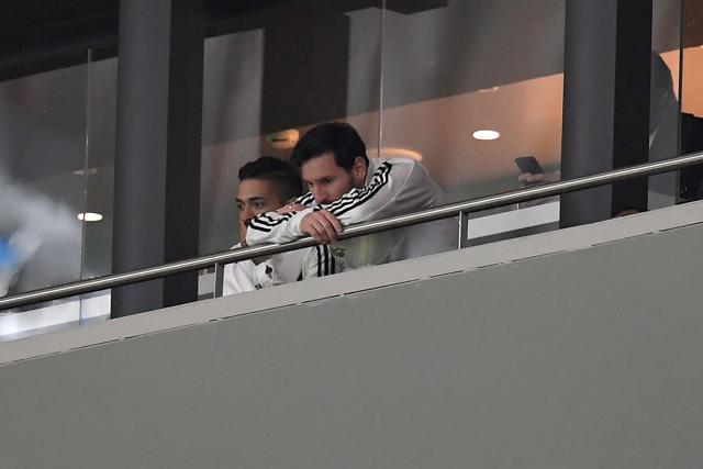 Argentina missed their talisman Lionel Messi for this international friendly against Spain. (AFP)