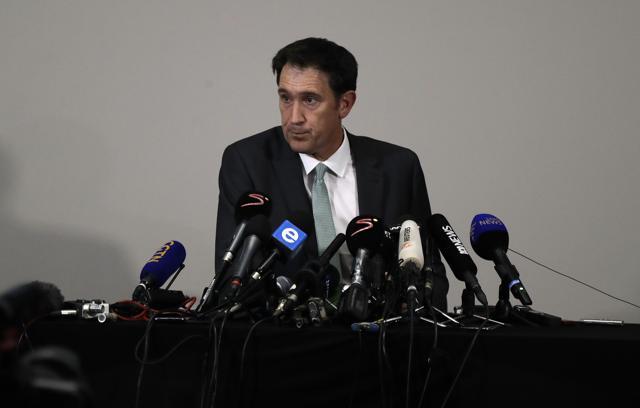 James Sutherland, chief executive of Cricket Australia, speaks during media conference in Johannesburg, South Africa, Tuesday, March 27, 2018. (AP) James Sutherland, chief executive of Cricket Australia, speaks during media conference in Johannesburg, South Africa, Tuesday, March 27, 2018. (AP)