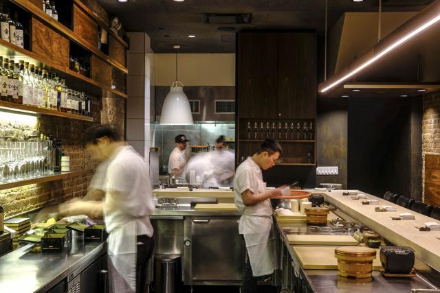The chef's counter at Shuko. (Evan Ortiz/Bloombe) The chef's counter at Shuko. (Evan Ortiz/Bloombe)