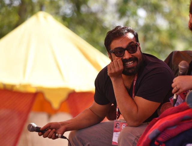 Anurag Kashyap in conversation with Vani Tripathi Tikoo (not in picture) during The Hit Man: Anurag Kashyap session in Jaipur Literature Festival (JLF) at Diggi Palace in Rajasthan. (Raj K Raj/HT PHOTO) Anurag Kashyap in conversation with Vani Tripathi Tikoo (not in picture) during The Hit Man: Anurag Kashyap session in Jaipur Literature Festival (JLF) at Diggi Palace in Rajasthan. (Raj K Raj/HT PHOTO)