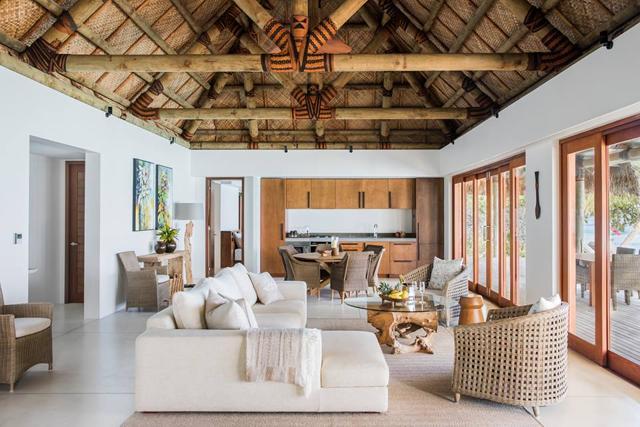 The villas have outdoor showers, private infinity pools, massive decks, and Veuve Clicquot-stocked minibars. (Kokomo Private Island Fiji/Facebook) The villas have outdoor showers, private infinity pools, massive decks, and Veuve Clicquot-stocked minibars. (Kokomo Private Island Fiji/Facebook)