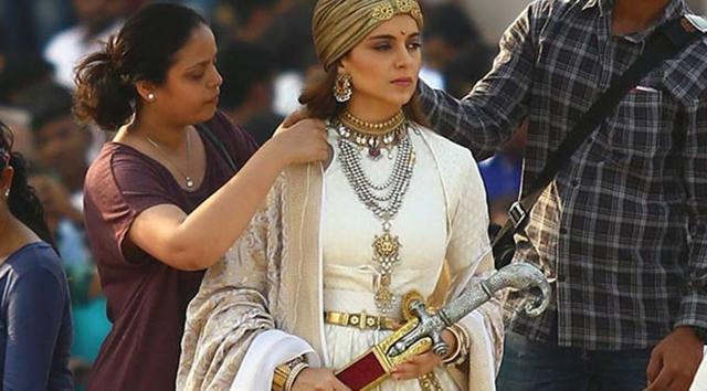 Kangana Ranaut plays Rani Laxmibai in Manikarnika: The Queen of Jhansi. (Above) The actor was recently shooting for the film in Amber Fort in Jaipur. (Photo: IANS) Kangana Ranaut plays Rani Laxmibai in Manikarnika: The Queen of Jhansi. (Above) The actor was recently shooting for the film in Amber Fort in Jaipur. (Photo: IANS)