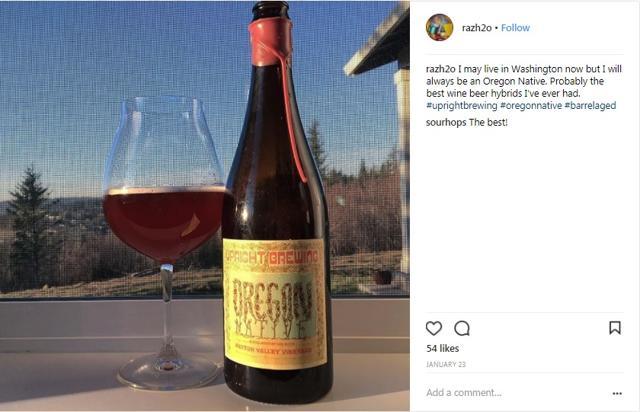 A bottle of Oregan Native. ((raxh2o/Instagram)) A bottle of Oregan Native. ((raxh2o/Instagram))