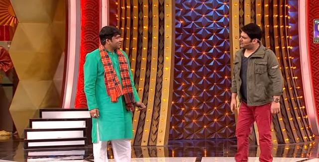 Chandan Prabhakar and Kapil Sharma on Family Time With Kapil Sharma.