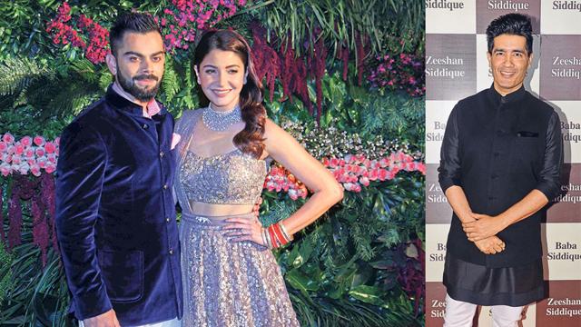 (LtoR) Virat Kohli and Anushka Sharma; Manish Malhotra. (LtoR) Virat Kohli and Anushka Sharma; Manish Malhotra.