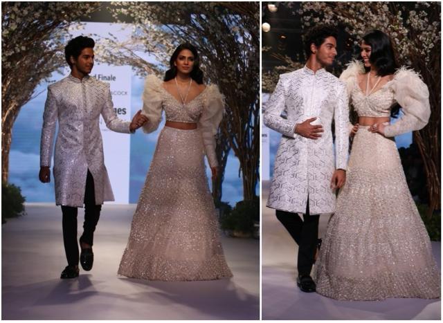 Ishaan Khatter and Malavika Mohanan at Bombay Times Fashion Week. (IANS) Ishaan Khatter and Malavika Mohanan at Bombay Times Fashion Week. (IANS)