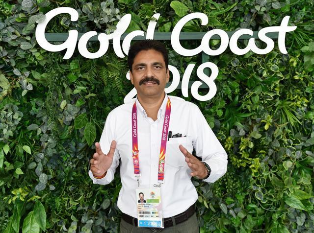 India's chef-de-mission for the Commonwealth Games 2018, Vikram Singh Sisodia, talks to the media at MPC in Gold Coast, Australia on Tuesday . (PTI) India's chef-de-mission for the Commonwealth Games 2018, Vikram Singh Sisodia, talks to the media at MPC in Gold Coast, Australia on Tuesday . (PTI)