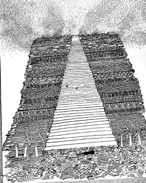 Salt of Highways from the Machu Picchu series in 1972, a response to the poems of Chilean poet Pablo Neruda. (@ KNMA, Vivan Sundaram) Salt of Highways from the Machu Picchu series in 1972, a response to the poems of Chilean poet Pablo Neruda. (@ KNMA, Vivan Sundaram)