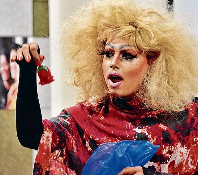 Environmental lawyer Ikshaku in the avatar of drag queen Kush. As Kush, he feels liberated and fierce, unlike Ikshaku who is reserved. (Courtesy: Sharif D Rangnekar) Environmental lawyer Ikshaku in the avatar of drag queen Kush. As Kush, he feels liberated and fierce, unlike Ikshaku who is reserved. (Courtesy: Sharif D Rangnekar)