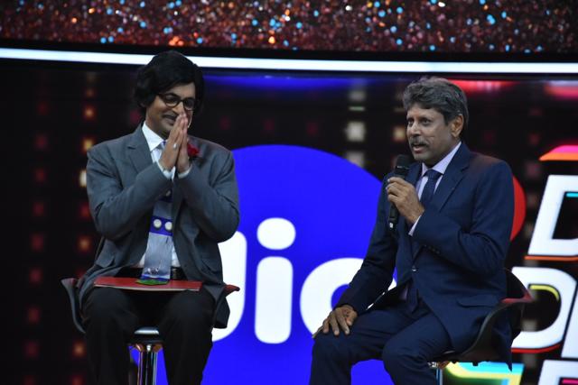 Former India skipper Kapil Dev and actor Sunil Grover at the launch of cricket and comedy show Dhan Dhana Dhan. (IANS) Former India skipper Kapil Dev and actor Sunil Grover at the launch of cricket and comedy show Dhan Dhana Dhan. (IANS)