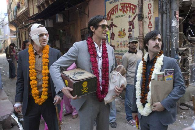 Owen Wilson, Adrien Brody and Jason Schwartzman in a still from The Darjeeling Limited. Owen Wilson, Adrien Brody and Jason Schwartzman in a still from The Darjeeling Limited.